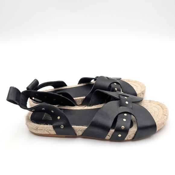 Bruno Magli Perla Ankle Strap Espadrille Sandals Women's Black Size US7 EU37.5 - Picture 3 of 10